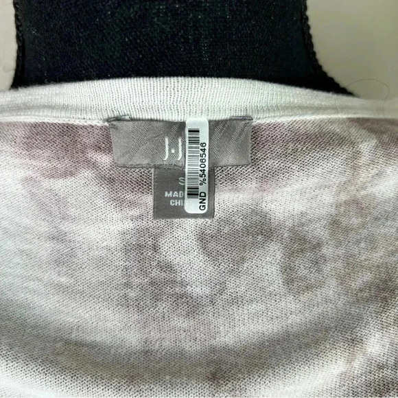 J. Jill V-Neck Deep Mauve Pale Pink Paint Splatter Long Sleeve Sweater Small - Picture 12 of 13